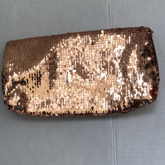 VINTAGE NORELL ELIXIR BRONZE SEQUIN LINED CLUTCH-Never Used - Picture 6 of 8